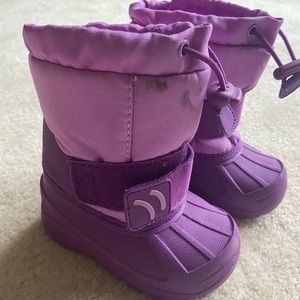 Warm little girls winter boots